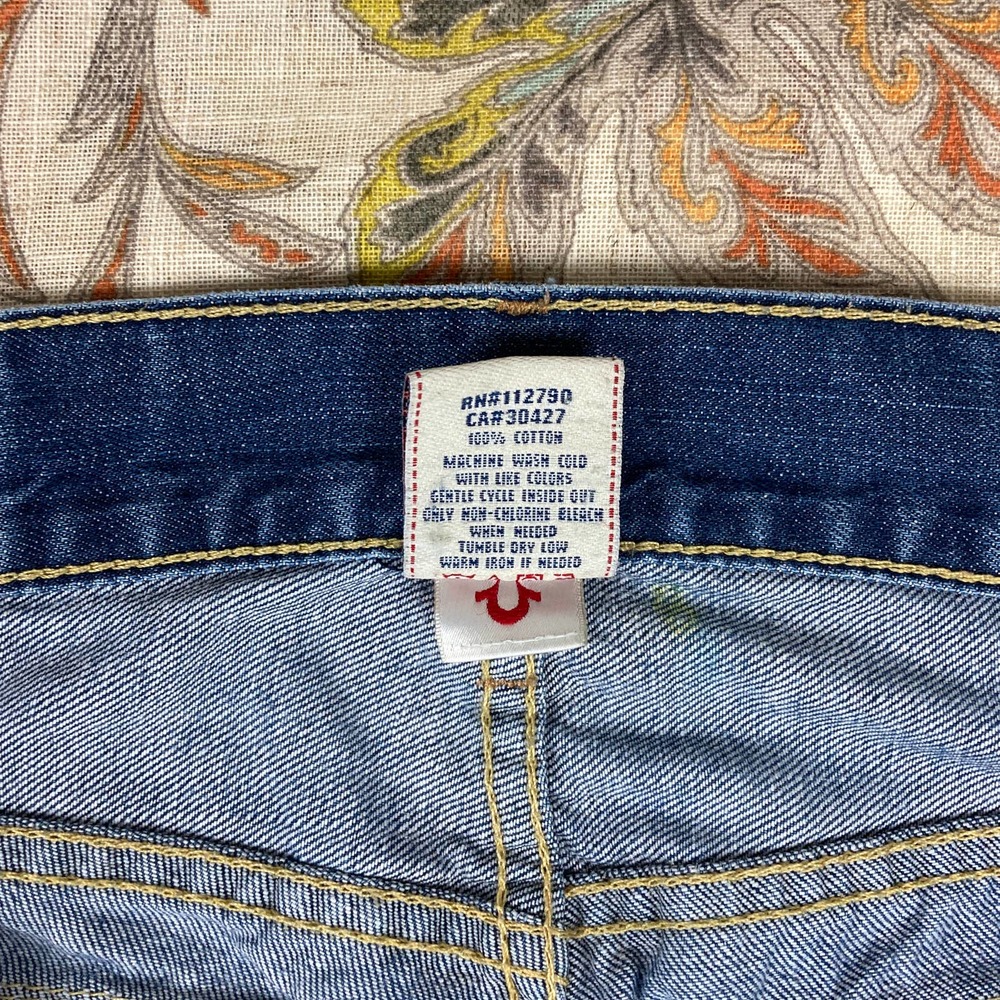 True Religion Mens World Tour Slim Blue Jeans 32 - Picture 6 of 12